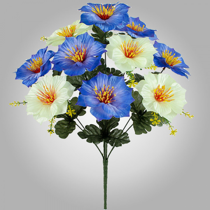 Букети атласних далій Ванда, 51см